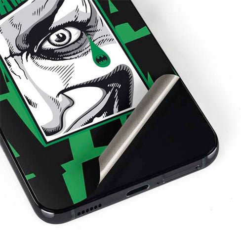 DC Comics The Joker Teardrop Card Galaxy S22 Skin